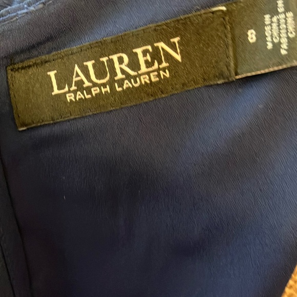 Ralph Lauren Navy Floral Black Label Designed Dress 8!! - Picture 2 of 13